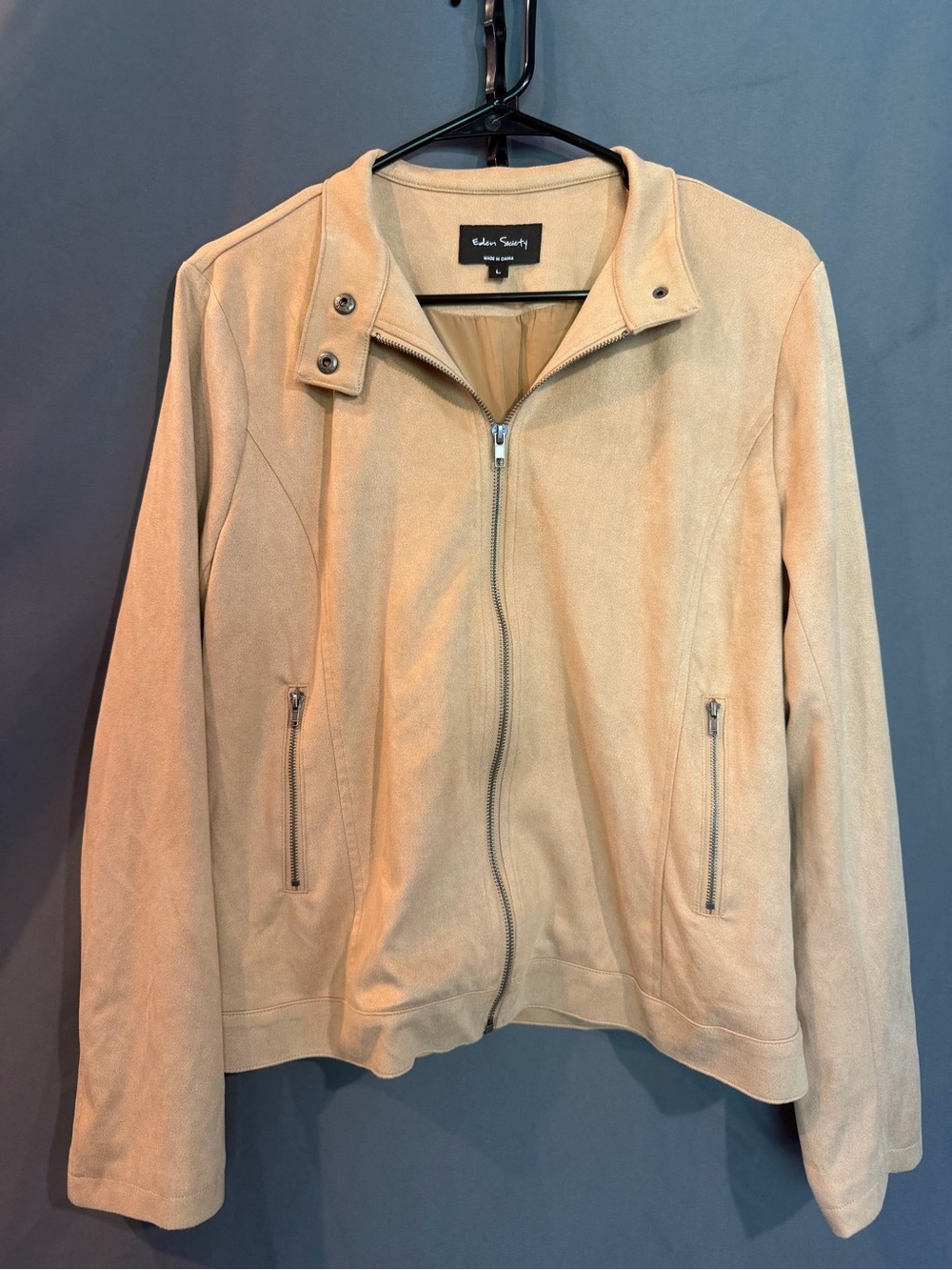 Eden Society Tan Suede-Look Jacket